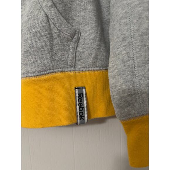 Reebok NFL Team Apparel Size Medium Long Spellout Sleeve Steelers Crewneck - Picture 7 of 8